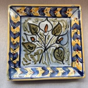 Ceramic handcrafted Plate/ Sevilla/Spanish/6 inches square